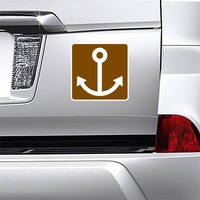 Anchor Sign Magnet on a Car Bumper example