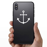 Anchor With Long Wide Hooks Sticker on a Phone example