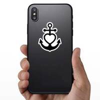 Anchor Heart Icon Sticker example