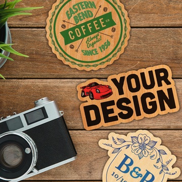 Full Color Wood Stickers