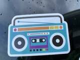 Natalia's review of Blue Boombox Hippie Sticker