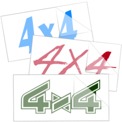 4 x 4 Truck Stickers