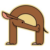 Aardvark, Letter A Sticker