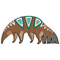 Abstract Anteater Illustration Sticker