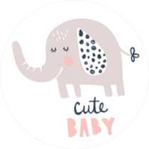 Adorable Elephant Sticker