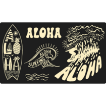 Aloha Surfing Sticker Sheet