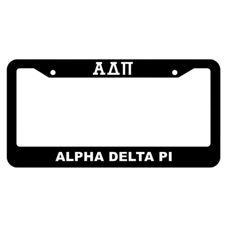 Alpha Delta Pi License Plate Frame