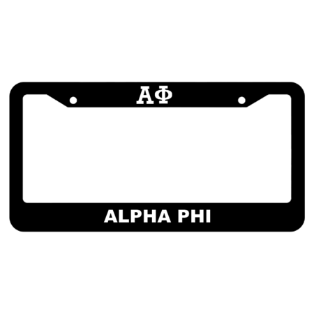 Alpha Phi License Plate Frame