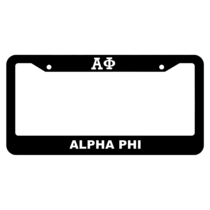 Alpha Phi License Plate Frame