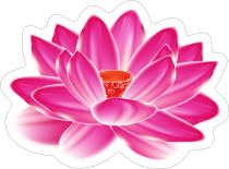 Amazing Pink Lotus Flower Sticker