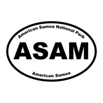 American Samoa National Park Oval Sticker