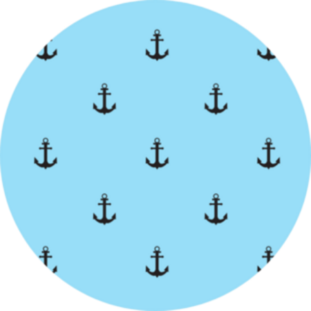 Anchor Pattern In Blue Sticker