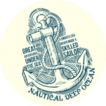 Anchor Sailor T-shirt Design Sticker