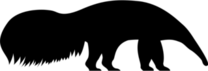 Anteater Silhouette Sticker