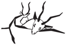 Antelopes Hugging Sticker