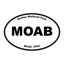 Arches National Park Oval Sticker