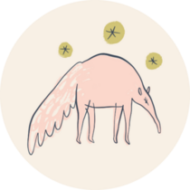 Australian Animal Anteater Boho Sticker