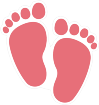 Baby Foot Print Sticker