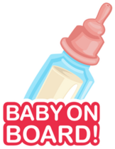 Baby On Board Sign. Car Sticker. 