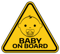 Baby on Board Triangle Sticker