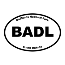 Badlands National Park Oval Sticker