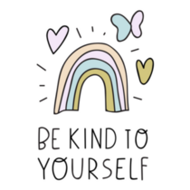 Be Kind To Yourself Rainbow Sticker