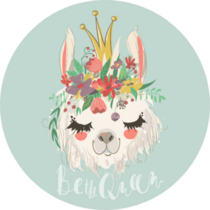 Be The Queen llama Sticker