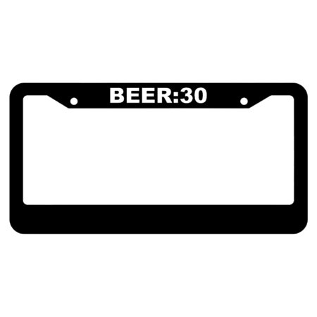 Beer:30 License Plate Frame