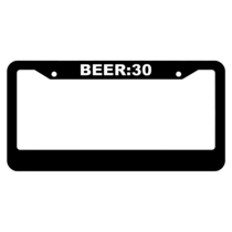 Beer:30 License Plate Frame