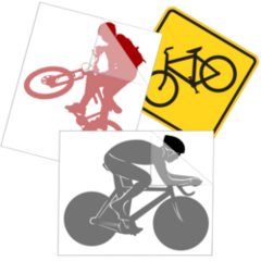 Bicycling Stickers