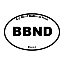 Big Bend National Park Oval Sticker