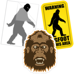 Bigfoot Sasquatch Stickers