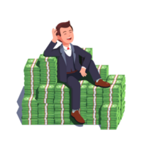 Billionaire Business Man Sticker