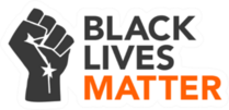 Black Lives Matter Illustration With Strong Fist Sticker