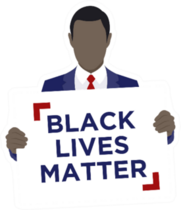 Black Lives Matter Statement Illustration Sticker