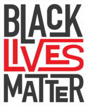 Black Lives Matter Typography Sticker