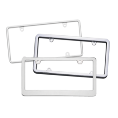 Blank Metal License Plate Frames