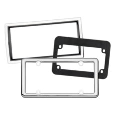 Blank Plastic License Plate Frames