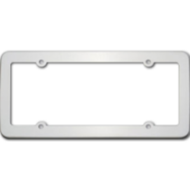 Blank Stainless Steel License Plate Frame