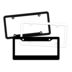 Blank Wholesale License Plate Frames