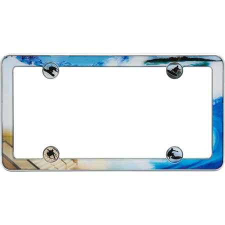 Boarding License Plate Frame