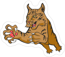 Bobcat Mascot Sticker