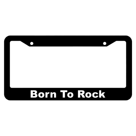 Born to Rock License Plate Frame