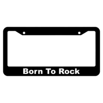 Born to Rock License Plate Frame