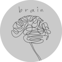 Brain Doodle Hand Drawn Sticker