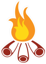 Camp Fire Sticker