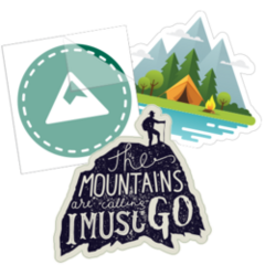 Camping Stickers