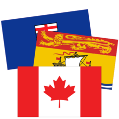 Canadian Province and Territory Flag Stickers