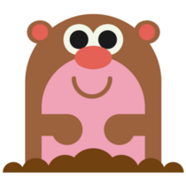 Cartoon Mole Sticker