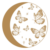 Celestial Astrology Butterfly Moon Sticker